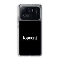 Topvent Zwart: Xiaomi Mi 11 Ultra Transparant Hoesje