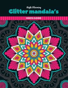 Glitterkleurboek Mandala - Night Blooming