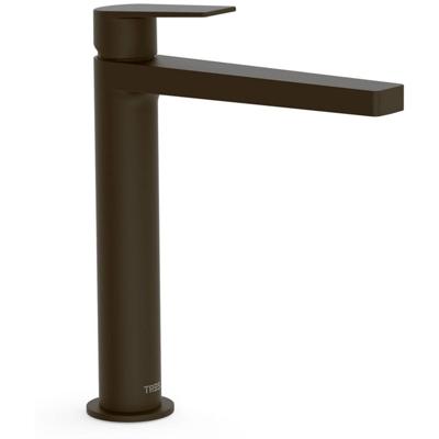 Wastafelkraan Tres Project | Opbouw | Mengkraan | Hoog model | 1-hendel | Rond | Zwart brons