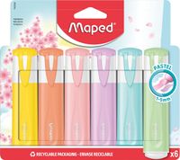 Maped 742558 markeerstift 6 stuk(s) Beitelvormige punt Pastel - thumbnail