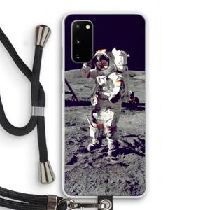 Spaceman: Samsung Galaxy S20 Transparant Hoesje met koord