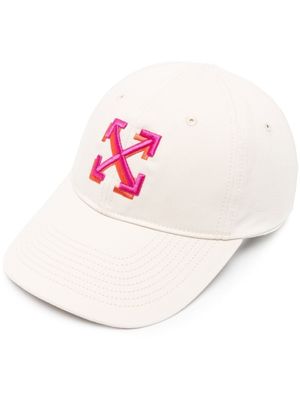 Off-White casquette à logo brodé - WHITE FUCHSIA