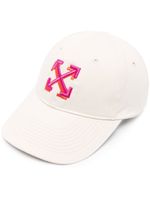 Off-White casquette à logo brodé - WHITE FUCHSIA