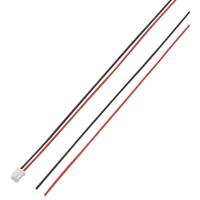 TRU COMPONENTS Afgemonteerde kabel Totaal aantal polen 2 Rastermaat: 2 mm 1 stuk(s)