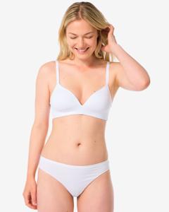 HEMA Damesstring Naadloos Micro Wit (wit)