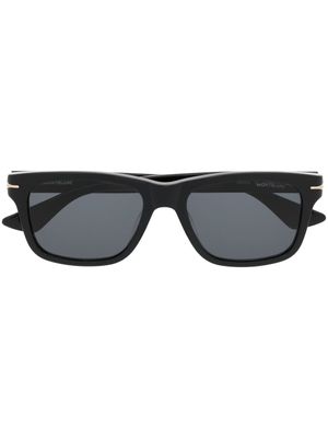 Montblanc lunettes de soleil teintées à monture carrée - Noir