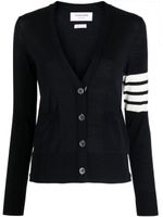 Thom Browne cardigan en maille fine - Bleu