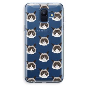 It's a Purrr Case: Samsung Galaxy A6 (2018) Transparant Hoesje