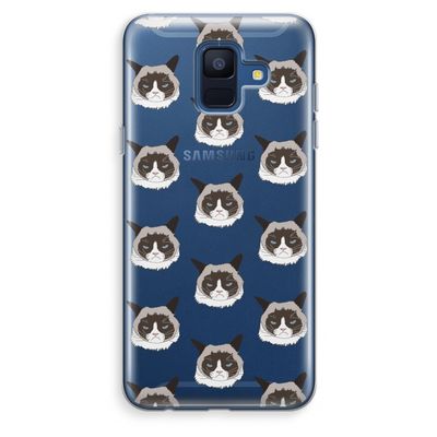 It's a Purrr Case: Samsung Galaxy A6 (2018) Transparant Hoesje