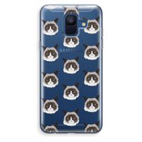 It's a Purrr Case: Samsung Galaxy A6 (2018) Transparant Hoesje