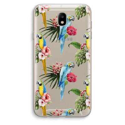 Kleurrijke papegaaien: Samsung Galaxy J7 (2017) Transparant Hoesje