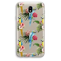 Kleurrijke papegaaien: Samsung Galaxy J7 (2017) Transparant Hoesje