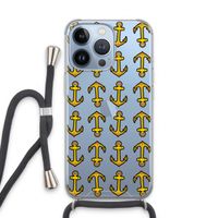 Musketon Anchor: iPhone 13 Pro Transparant Hoesje met koord
