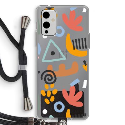Abstract: OnePlus 9 Transparant Hoesje met koord