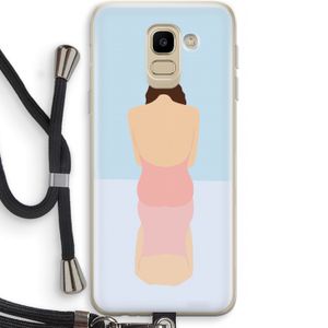 Mirror: Samsung Galaxy J6 (2018) Transparant Hoesje met koord