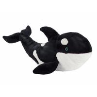 Knuffeldier orka zwart/wit 50 cm   -