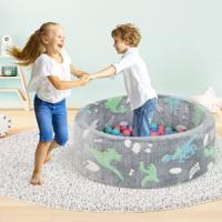 86 x 30 cm Rond Glow-in-the-Dark Ballenbad voor Baby's 200 Gekleurde Oceaanballen Ballenbad van Zacht Schuim voor Binnen Buiten