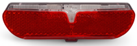 Dragerachterlicht Edge City Slimline - 80mm - incl. batterijen