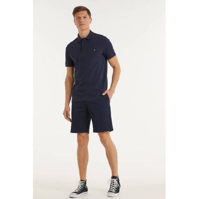 ARMEDANGELS regular fit chino short van biologisch katoen donerblauw ARMEDANGELS regular fit chino short van biologisch katoen donerblauw