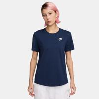 Nike Sportswear Club Essentials T-Shirt Dames Donkerblauw - Maat L - Kleur: Donkerblauw | Soccerfanshop