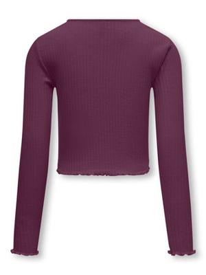 Kids ONLY winter top meisjes - paars - KogNella - stretch fit, longsleeve