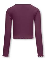 Kids ONLY winter top meisjes - paars - KogNella - stretch fit, longsleeve