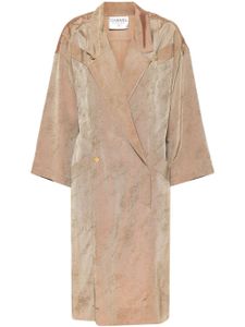 CHANEL Pre-Owned robe courte en soie métallisée (années 1990) - Marron