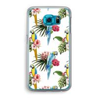 Kleurrijke papegaaien: Samsung Galaxy S6 Transparant Hoesje - thumbnail