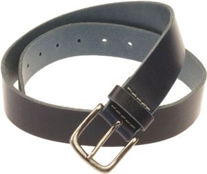 Cowboysbelt leren riem blauw