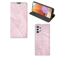 Samsung Galaxy A32 4G | A32 5G Enterprise Editie Standcase Marble Pink - Origineel Cadeau Vriendin