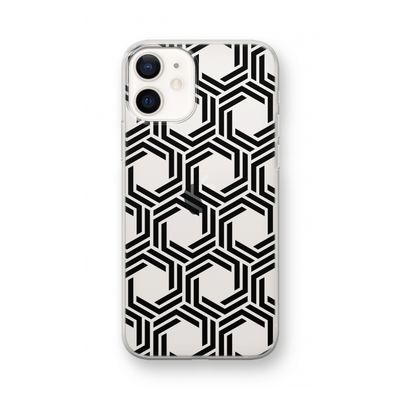 Geometrisch patroon: iPhone 12 mini Transparant Hoesje