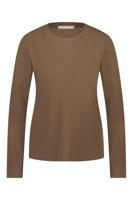 Studio Anneloes Travel Ls Rib Tee 09184 T-shirt Lange Mouw 2300 Bronze