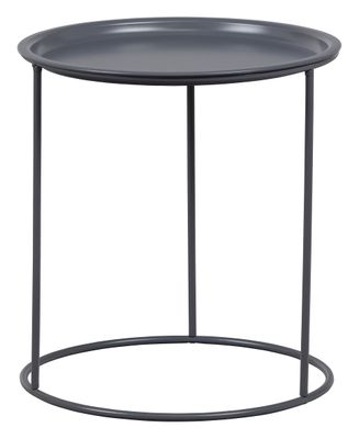 WOOOD Bijzettafel 'Ivar' 40cm, kleur Asphalt