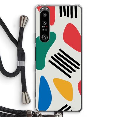 Illustratieve pop 1: Sony Xperia 1 III Transparant Hoesje met koord