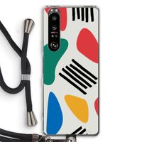 Illustratieve pop 1: Sony Xperia 1 III Transparant Hoesje met koord