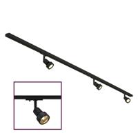 SLV 1-Fase Rail Set zwart - 143190