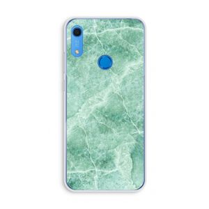 Groen marmer: Huawei Y6s Transparant Hoesje