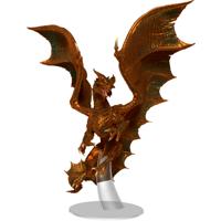 D&D Icons of the Realms Prepainted Miniature Adult Copper Dragon - thumbnail