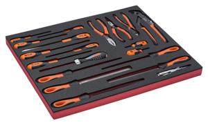 Bahco Foaminlay Fit&Go 3/3 met schroevendraaiers | tangen en vijlen - 20-delig - FF1A145