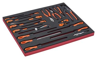 Bahco Foaminlay Fit&Go 3/3 met schroevendraaiers | tangen en vijlen - 20-delig - FF1A145