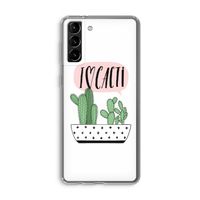I love cacti: Samsung Galaxy S21 Plus Transparant Hoesje