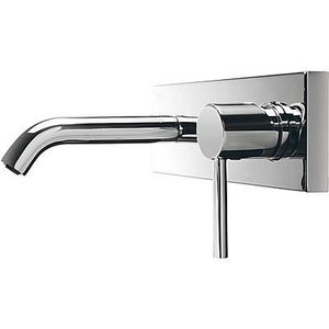 Wastafelmengkraan Tres Study Inbouw Korte buis 130 mm. 26220050 Chroom