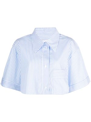 Viktor & Rolf chemise en coton biologique à rayures - Bleu