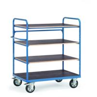 Fetra Hauptartikel 18203 Etagewagen Staal Poedercoating Laadvermogen (max.): 1200 kg Stralend blauw (RAL 5007)