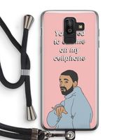 Hotline bling: Samsung Galaxy J8 (2018) Transparant Hoesje met koord