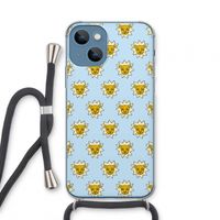 Leeuwenkoppen: iPhone 13 mini Transparant Hoesje met koord