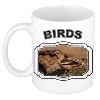 Dieren appelvink vogel beker - birds/ vogels mok wit 300 ml - thumbnail