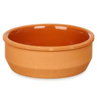Tapas/creme brulee serveer schaaltjes - set van 6x - terracotta - bruin - 12 x 4 cm