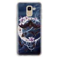 Vleermuizen Maan: Samsung Galaxy J6 (2018) Transparant Hoesje