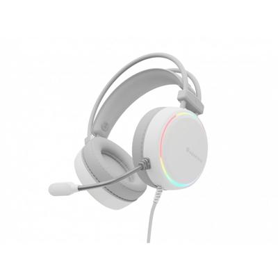 Hoofdtelefoon met microfoon Genesis NEON 613 Wit Multicolour